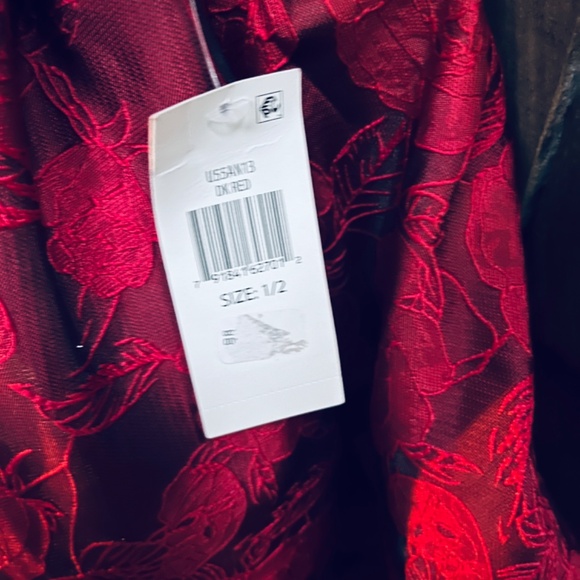 B Darlin 🌹 Juniors' Floral-Jacquard Fit & Flare Red Rose Dress 1/2 Prom Evening - Picture 10 of 15